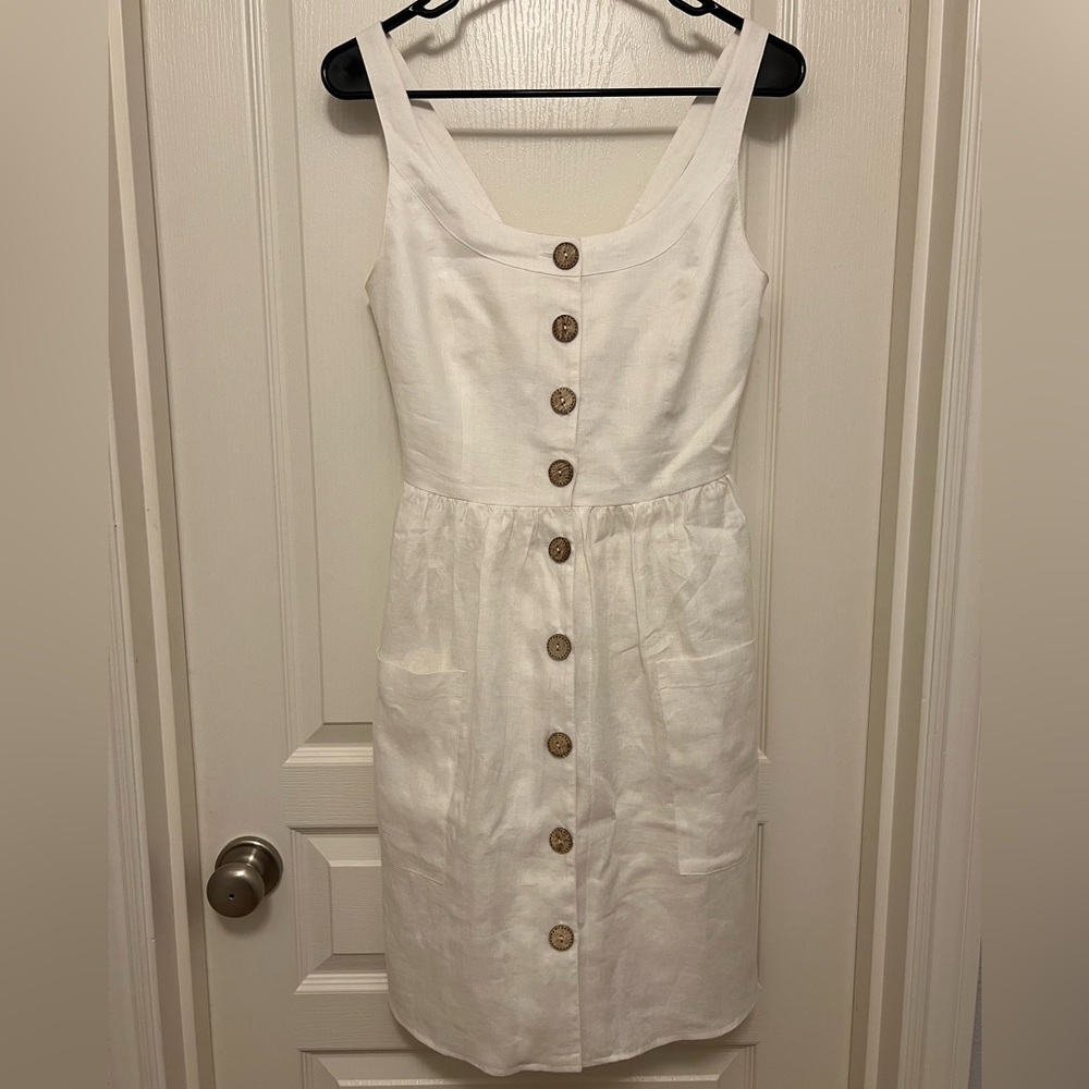 Soludos White Poppy Dress
